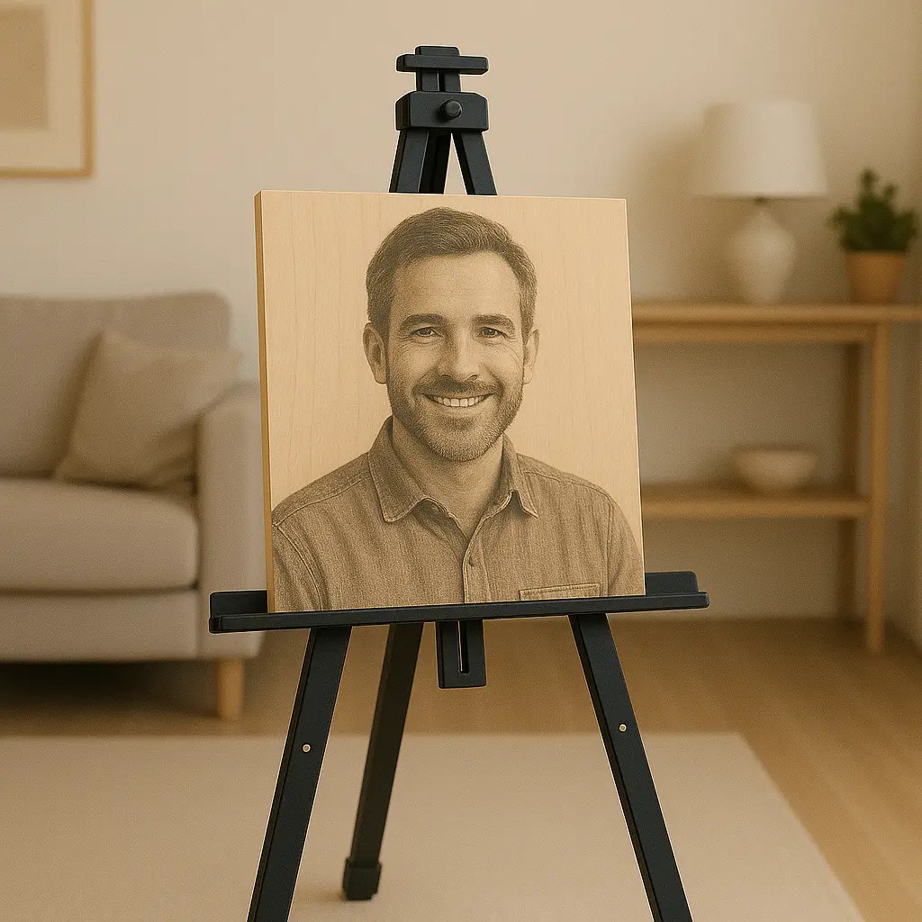 Personalizowany portret zwierzaka na drewnie EdexArt