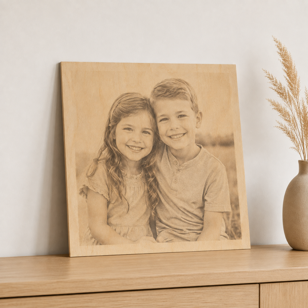 Urodziny — portret na drewnie EdexArt