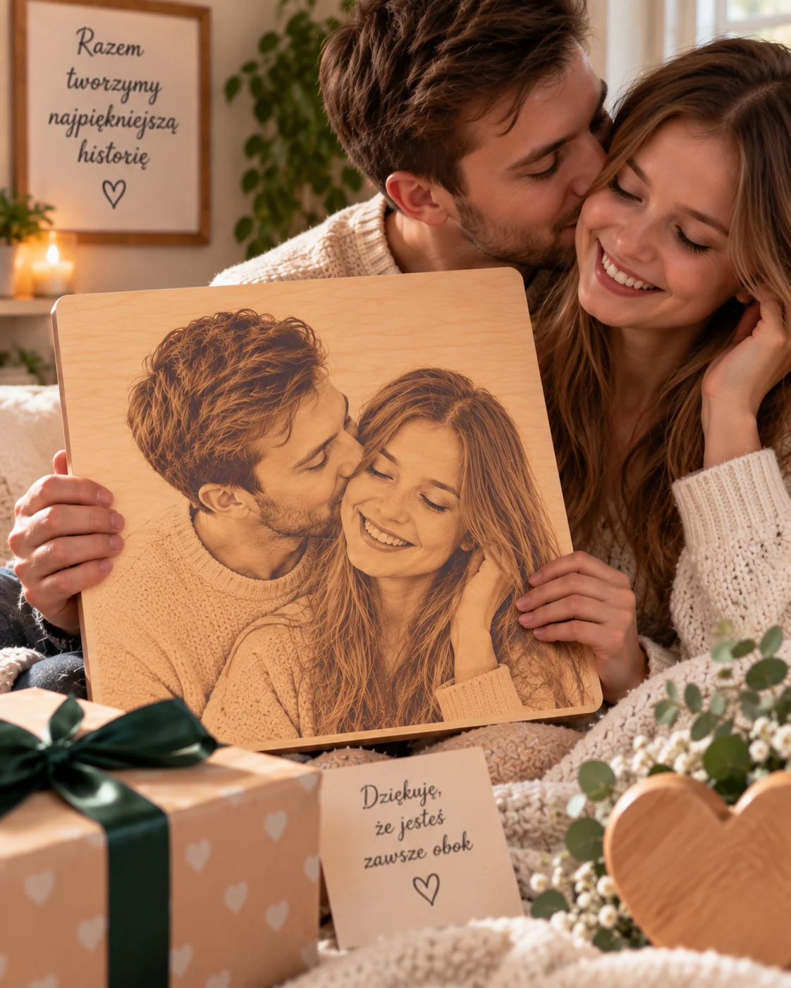 Portret na Walentynki ze zdjęcia – personalizowany prezent dla pary