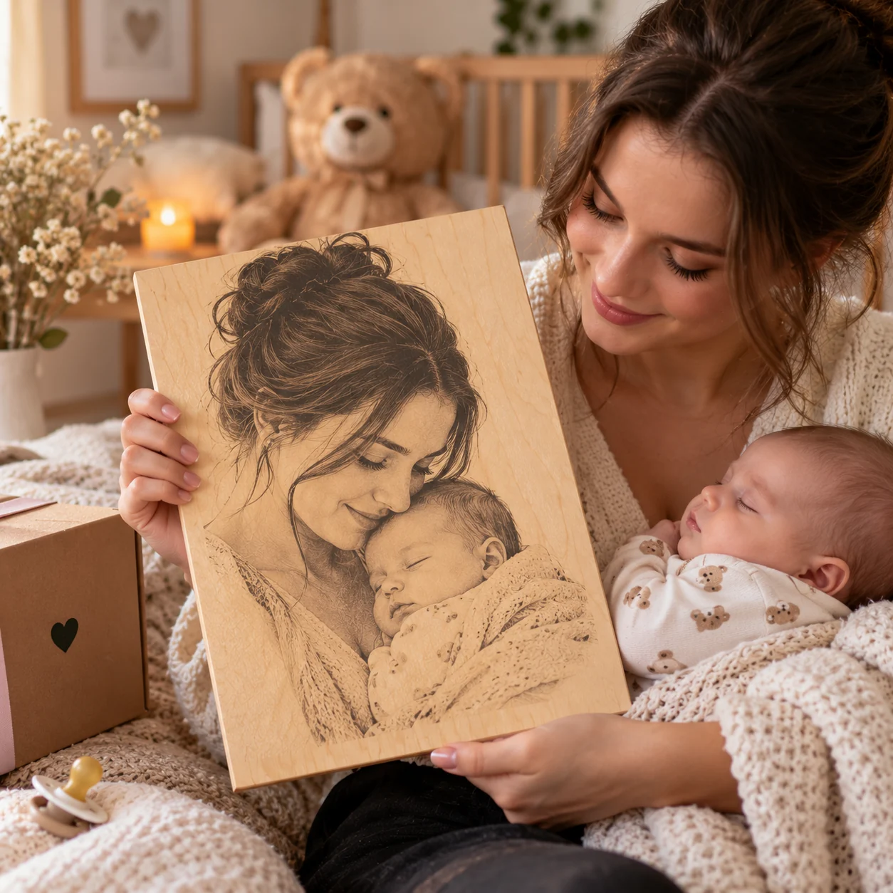Portret dla mamy ze zdjęcia – personalizowany prezent na Dzień Matki